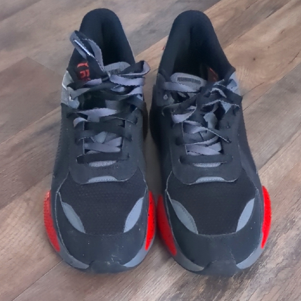 Puma Black and Red Sneakers